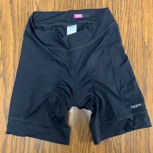 Terry Precision padded cycling shorts